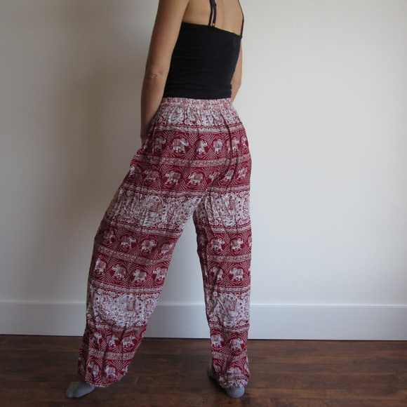 Boho Pants - Indian Style with elephants - Picture 5 of 5